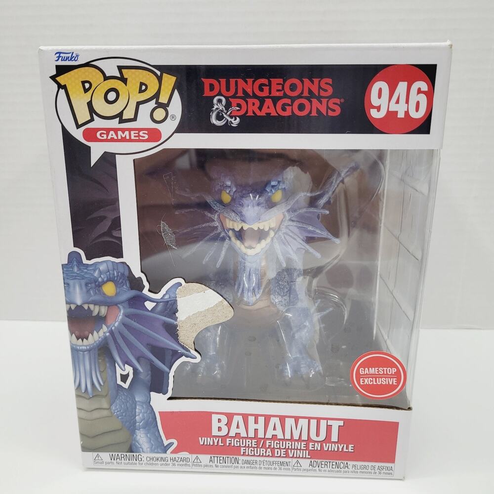 NEW - FUNKO POP GAMES #946 DUNGEONS AND DRAGONS BAHAMUT GAMESTOP EXCLUSIVE